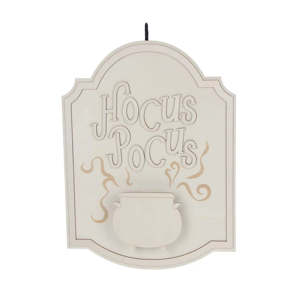 15.5" Hocus Pocus Sign LED Wood Wooden DIY Halloween Wall Décor Make Market